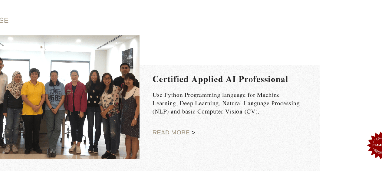 Certified Applied AI Professional (CAAI)