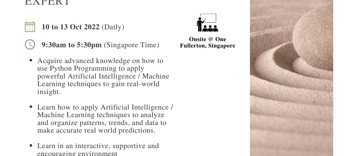Certified Machine Learning Expert (CMLE) is Back in Singapore!